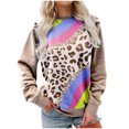 thumbnail image 2 of Puntoco moda mujer manga larga cuello sesgado Navidad impresión blusa otoño causal pulóver tops Puntoco Puntoco-4802, 2 of 6