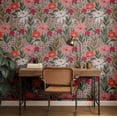 thumbnail image 3 of S4sassy Removable Nature-inspired Waterproof Wall Wrap, Finish Wallcover, Blooming Garden Flower Contact Paper for Walls, Cabinet, Dresser, Self Adhesive Vinyl Wallpaper Roll- Taupe(25"x360"), 3 of 9