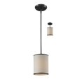 thumbnail image 1 of Z Lite 165-6 Cameo 1 Light Convertible Pendant - Creme-Bronze, 1 of 1