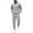 Light Grey, variant on Men's Tracksuit 2 Piece Quarter Zip Sweatsuit Workout Plaid Jacquard Jogging Suit Set