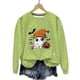thumbnail image 2 of Heisall Womens Hoodies Halloween-themed Sparkling Print Round Neck Long Sleeve Fleece-lined Casual Sporty Fashion Sweatshirts, 2 of 9