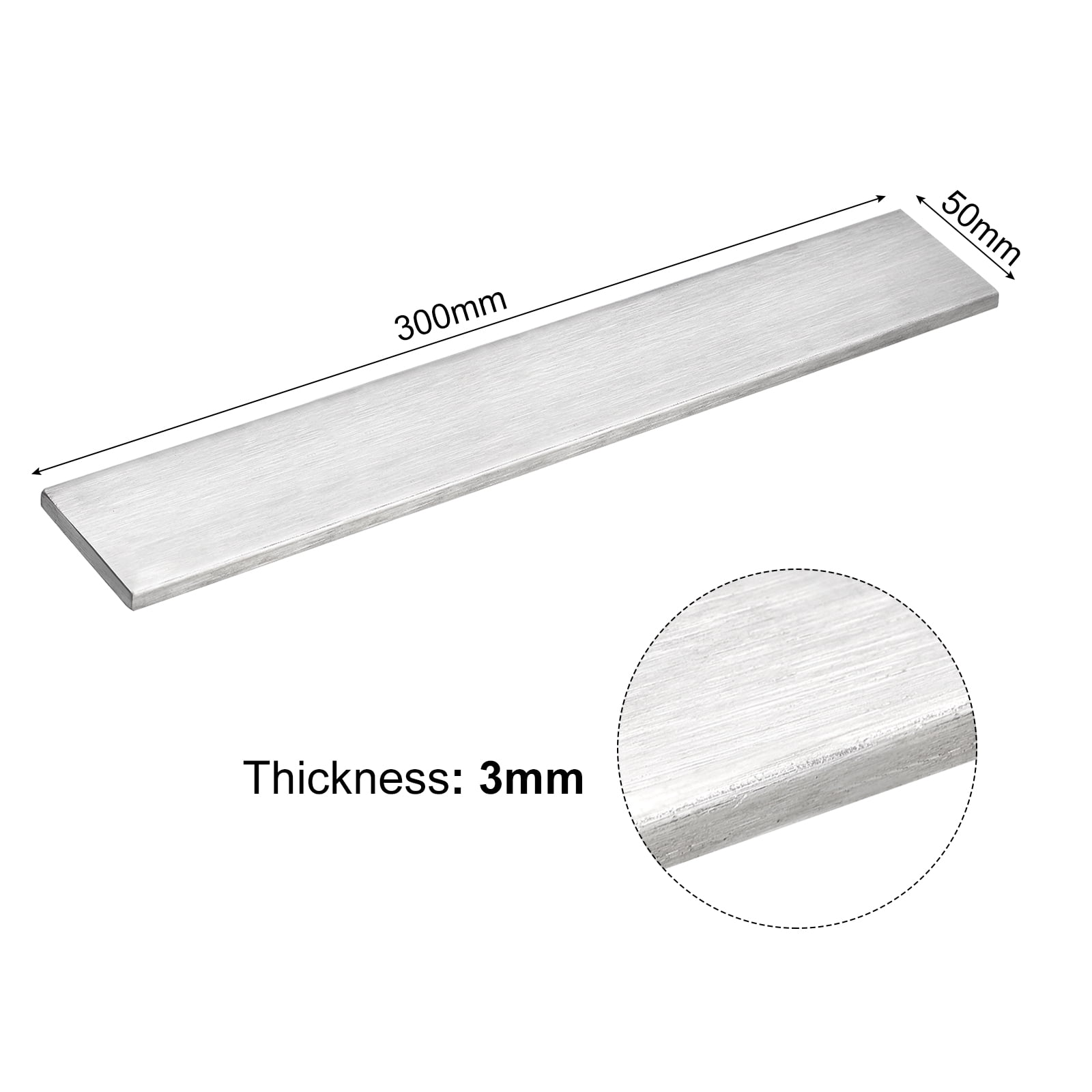 Stainless Steel Flat Material 30 X 3 Mm X 1,500 Mm (unpolished - View #9