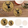 thumbnail image 3 of SKYSONIC Geometric Deer Head Pot Holders Trivets, 2 Pcs Heat Resistant Trivets,Merry Christmas Xmas Cotton Thread Weave Mats for Hot Pads Pans Pot Bowl Teapot for Kitchen Decor, 3 of 7