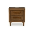 thumbnail image 2 of Benjara BM327968 Jeyn Nightstand - 2 Drawers - Traditional Dark Brown Solid Hardwood, 2 of 5