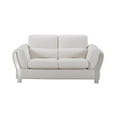 thumbnail image 3 of AE690 White Color With Microfiber Leather Loveseat, 3 of 3
