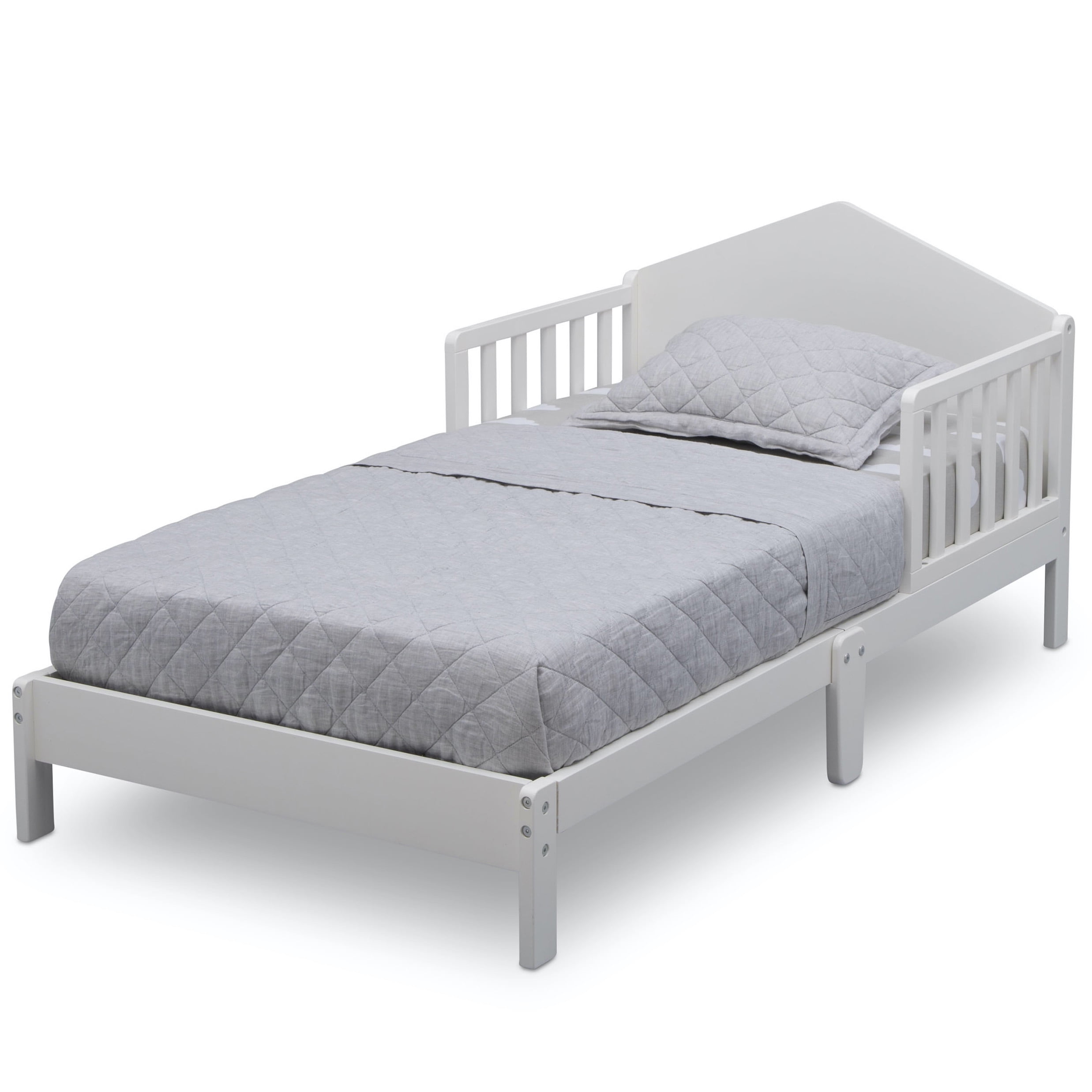 Delta Children Homestead Toddler Bed, Greenguard Gold Certified, Bianca White