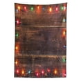 thumbnail image 3 of Ambesonne New Year Tablecloth Rectangular Table Cover, Wooden Board Rustic, 60"x84", Multicolor, 3 of 4
