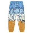 thumbnail image 3 of Kiijoy Big Girls Sweatpants Kids Ice-Cream Print Drawstring Active Pants, Sizes 10-11, 3 of 3