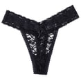 thumbnail image 4 of DODOING 3 Pack of Women Sheer Sexy Floral Lace Mid Rise Thong Panties Sexy Underwear, 4 of 8