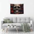thumbnail image 5 of Picia Vintage Butterfly Flower Skull Pattern Tapestry-Tapestries for Bedroom Living Room Dorm(29x37"), 5 of 8