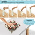 thumbnail image 4 of 6PCS Dish Towels and Dish Cloths Reuseable Dishcloths Sets for Washing Dishes, Cooking, Baking Size 11" x 11" Christmas Wreath Pattern, 4 of 9