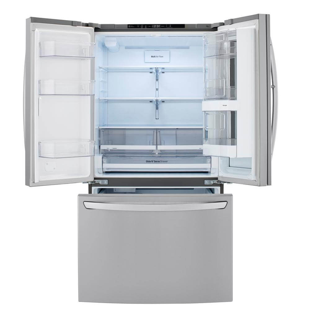 Lg Lfcc23596 36" Wide 22.6 Cu. Ft. Energy Star Rated French Door Refrigerator - Stainless - image 3 of 7