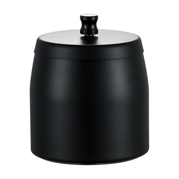 Black Outdoor Ashtray With Lid, Stainless Steel Windproof Smell Proof Ash Tray For Patio, Garden, Smoking Area, Heavy Duty And Odorless Design For Outside Use