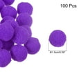 thumbnail image 2 of Uxcell Pom Felt Balls Fabric 0.59" Dark Purple for Crafts Project DIY 100 Pcs, 2 of 7