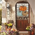 thumbnail image 4 of Fall Pumpkins House Flag 28x40 Inch Double Sided Autumn Thanksgiving Large Garden Yard Flag Burlap Seasonal Welcome Yard Outdoor Outside Holiday Decoration, 4 of 6