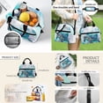 thumbnail image 4 of Jeiento Sea Turtle Print Kids Backpack and Lunch Box Set 4-Piece 17 Inch School Backpack, Lunch Bag, Pencil Case, Bookmark, for Elementary Boys and Girls Back to School, 4 of 7
