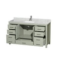 thumbnail image 3 of Wyndham Collection WCS141460SLGCMUNSMXX Sheffield 60" Free Standing Single Basin Vanity, 3 of 7