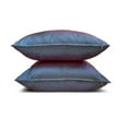thumbnail image 5 of The HomeCentric Decorative Throw Pillow cover Blue & Red Pack of 2, 14"x14" (35x35 cm) Art Silk Solid & Two Tone Silk Cushion cover For Sofa Chouch, Hotels, living, Bed Room Modern- Blue & Red Luxury, 5 of 9