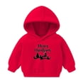 thumbnail image 2 of Edvintorg 2-7Years Kids Christmas Outfit Clearance Toddler Baby Boys Casual Cute Print Long Sleeve Hooded Sweatshirt Christmas Gift Kids Hoodie Girls, 2 of 7