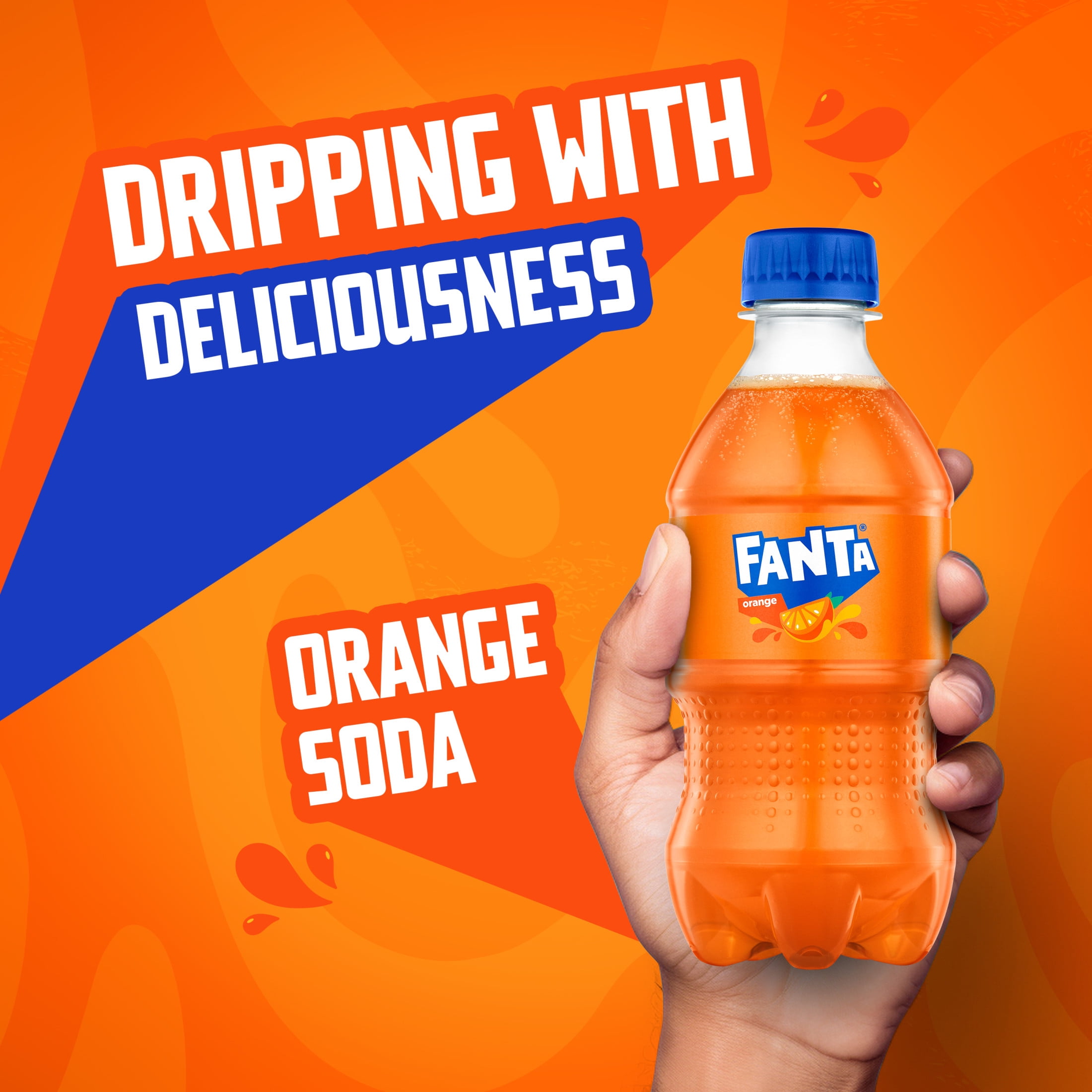 (3 pack) Fanta Orange Soda Pop Bottles, 12 fl oz, 6 Pack