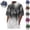 Dark Gray, variant on Mfakffe Mens Graphic Crewneck Tshirt Summer Plus Size Short Sleeve Lightweight Tops Gradient Color Casual Big and Tall Tees