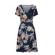 thumbnail image 2 of Vestido Corto de Verano Impreso Cuello en V Cubierta de Playa, Vestido de Verano Casual Ligero Y de Moda, 2 of 5