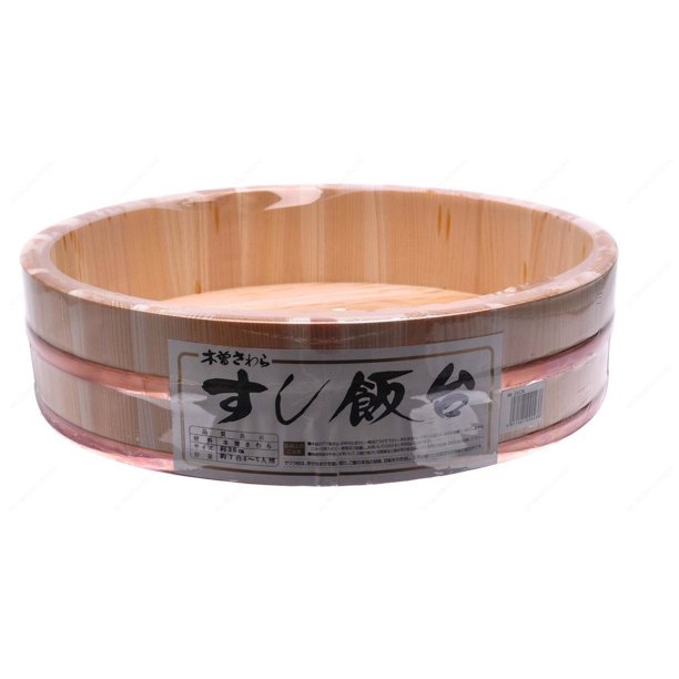 M.V. Trading MVOKE33 Hangiri Cypress Sushi Oke Rice Mixing Tub, 13