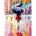 thumbnail image 3 of Kovacs, Anna Brigite 12x14 Black Modern Framed Museum Art Print Titled - Rainy Day in the City II, 3 of 5