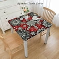 thumbnail image 2 of nygtbtfer Christmas Print Vinyl Flannel Backed Tablecloth Contemporary Design Easy Care Wipe Clean Tablecloth, 2 of 7