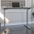 thumbnail image 1 of Bestar Bureau Réglable en Hauteur 61 cm 122 cm (24 Po 48 Po) (Gris), 1 of 5