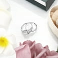 thumbnail image 3 of Elegant Gold Plated Zircon Inlaid Couple Band Set For Timeless Connection And Style, 3 of 6