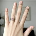 thumbnail image 3 of Wudu Nail Rings Non Tarnish Adjustable No Glue Women Ring Set For HALAL NAILS Decoration 10PCS Fashion Jewelry, 3 of 3