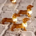 thumbnail image 3 of JZ-Dachshund Dog String Lights with Timer, 10 Ft 30 LEDs Pets Theme Battery Operated LED Fairy Lights with Remote, Decorative Indoor Light for Christmas Tree, Holiday Décor, 3 of 4
