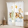 thumbnail image 3 of Castle Fairy Elephant Giraffe Curtains Pack of 2 (42x84 Each),Cosmos Curtains Blackout, 3 of 6