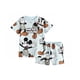 thumbnail image 2 of Conjunto de 2 piezas con estampado del pato Donald para niños, camiseta de dibujos animados y pantalones cortos, chándal de manga corta con cuello redondo, 2 of 3