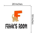 thumbnail image 3 of DINO LETTER F - Vinyl Kids Bedroom Playroom Customized Name Letter F Alphabet Décor Sticker Sauropod Dinosaur Design Vinyl Home Wall Decal 20" x 18", 3 of 3