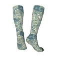 thumbnail image 2 of Calf Socks for Men Women, Paisley Green Knee High Socks, Running Athletic Cushion Tube Socks Boot Socks, 2 of 7