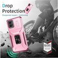 thumbnail image 3 of Funda para GANGXUN Motorola Moto G Power 2023 - Soporte metálico, Función magnética, Rosa, 3 of 5