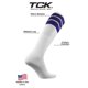 thumbnail image 4 of Calcetines TCK Retro con tubo de 3 rayas, color morado, talla mediana, 4 of 5