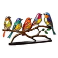 thumbnail image 2 of Pájaros de Adorno de Escritorio en Rama, Estatuas de Pájaros, Paneles de Ventana de Ilustraciones, Escultura de Pájaro, Decoración Del Hogar para El H 15cmx28cmx8cm Macarena Estatua de escritorio, 2 of 8