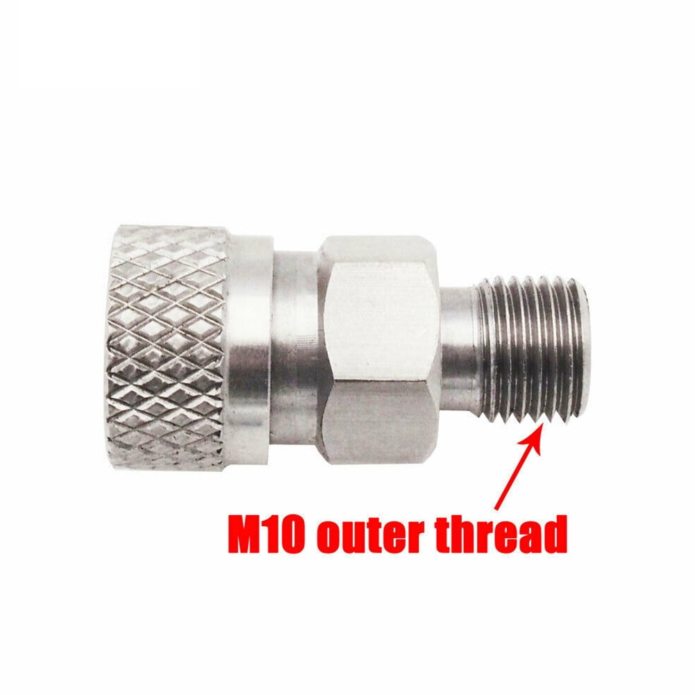 1PC Male Quick Disconnect 1/8BSPP Paintball Plug Fitting Stainless Steel Adapter 