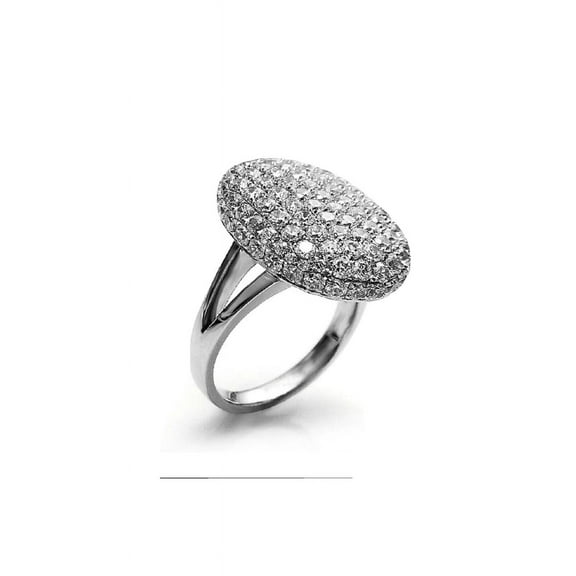 Twilight Women's Dome Diamond Ring 2.1 Ct Diamond 14K White Gold Over