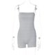 thumbnail image 3 of Mono de tirantes finos para mujer, mono de verano liso a la moda, mono deportivo para fitness, mono sexy de una pieza, pantalones cortos sexys, 3 of 5