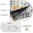 thumbnail image 2 of Wildflowers Round Rug 6ft Washable Circle Kitchen Rugs Non Slip Spring Farmhouse Tulip Floral Leaf Wooden Grain Large Area Rug Indoor Floor Carpet for Bedroom Living Room Home Office Dining Room, 2 of 7