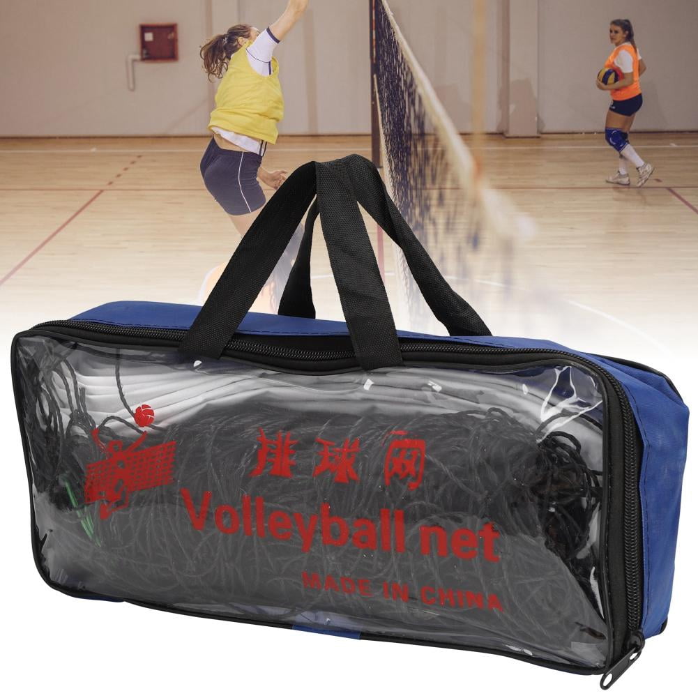 Suodoka Standard Beach Volleyball Net Professional Covered Edge Steel Wire Rope Training Net 14.17 inches / 36 cm
