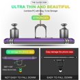thumbnail image 6 of Compatible for Moto G 5G 2022 Case with HD Screen Protector,  [Military-Grade] 360° Magnetic Ring Holder Kickstand Shockproof Protective Phone Case for Moto G 5G 2022, Purple, 6 of 7