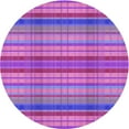 thumbnail image 1 of Ahgly Company Machine Washable Indoor Round Transitional Purple Area Rugs, 6' Round, 1 of 7