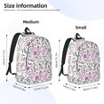 thumbnail image 3 of Lsque Summer with Flamingo Pattern Canvas Daypack, Durable Backpack, High-quality Versatile Backpack,Vintage Compact Backpack-Medium, 3 of 6