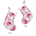 thumbnail image 6 of Cauagu Peonies And Roses for Christmas Stockings,1-Pack Large Xmas Stocking Holiday and Farmhouse Stocking Fit for Christmas Holiday Party Decoration(17.7*11 Inch), 6 of 7