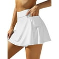 thumbnail image 1 of ALove Women High Waisted Tummy Control Swimdress Bikini Swim Skirts Bath Suit Bottoms With Pockets, 1 of 6